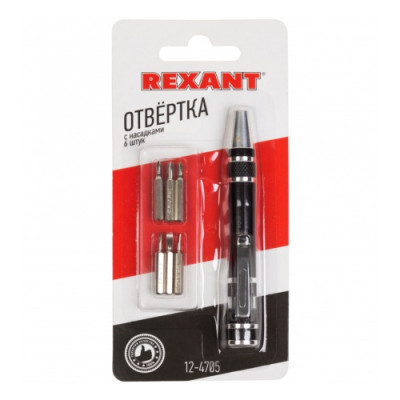 Отвертка с насадками 6 шт. REXANT