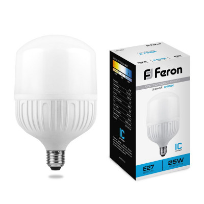 Лампа светодиодная Feron LB-65 E27 25W 6400K