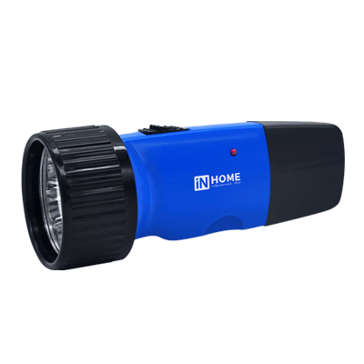 Фонарь ручной аккумуляторный MLA 01-C 5LED 120Lm 6ч 1 режим, з/у 230В СИНИЙ IN HOME