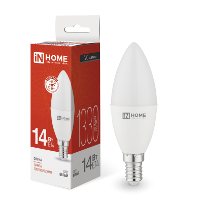 Лампа светодиодная LED-СВЕЧА-VC 14Вт E14 4000К 1330лм IN HOME