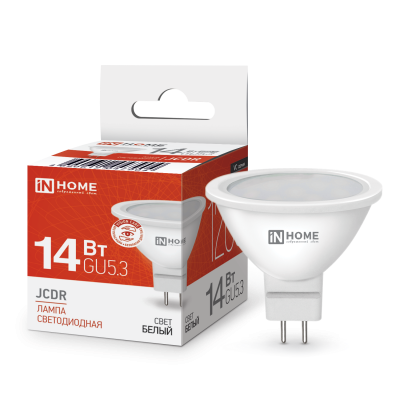 Лампа светодиодная LED-JCDR-VC 14Вт GU5.3 4000К 1260лм IN HOME