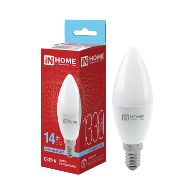 Лампа светодиодная LED-СВЕЧА-VC 14Вт E14 6500К 1330лм IN HOME