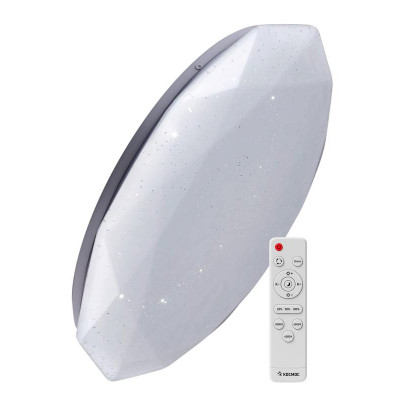 Светильник светодиодный PREMIUM DIAMOND 120Вт 230В 3000-6500К 9600лм IP40 500х90мм настенно-потолочный управляемый с пультом ДУ КОСМОС